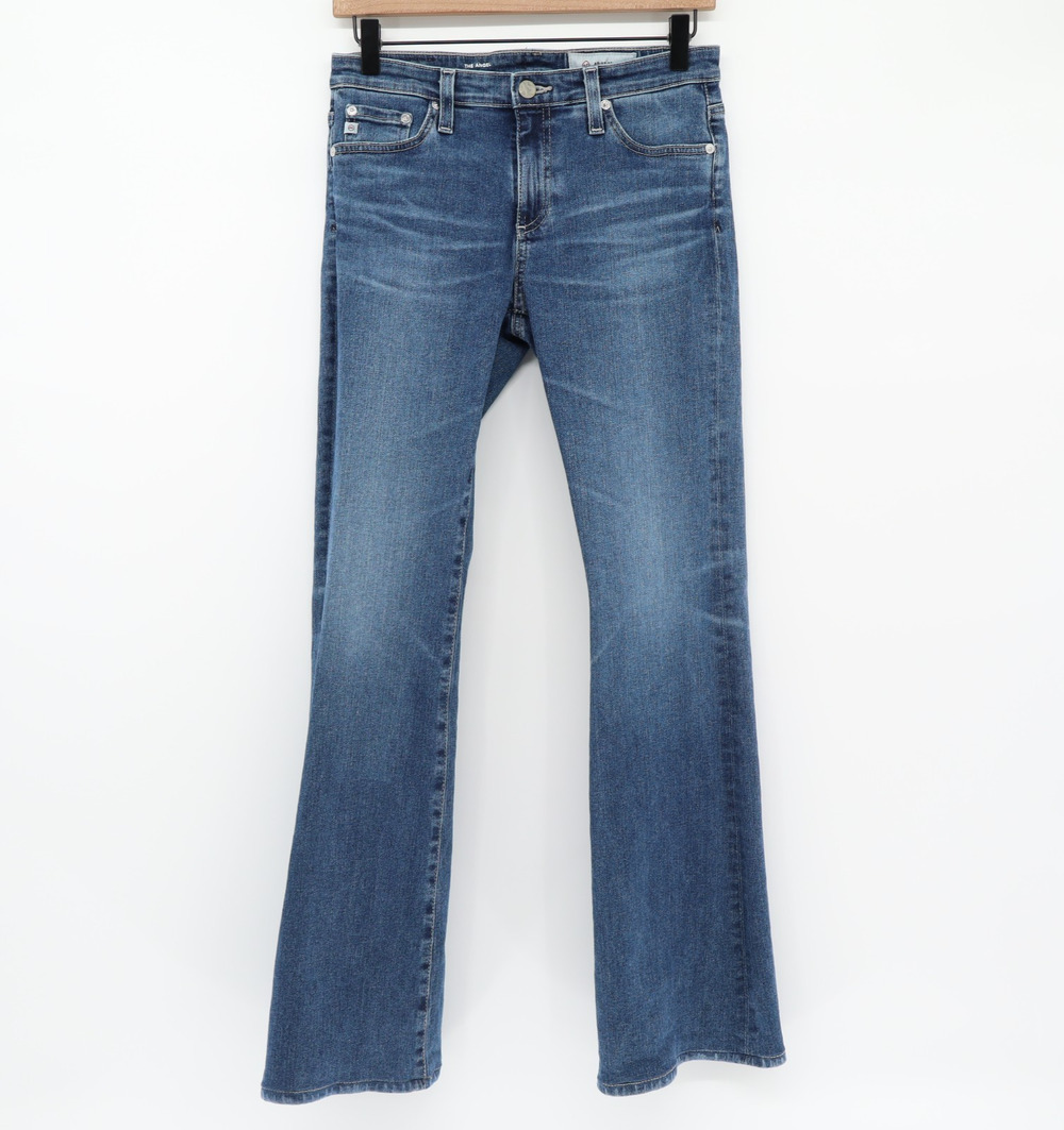 AG Adriano Goldschmied The Angle Jean Low Rise Boot Cut Havana Blue Sz 28x31